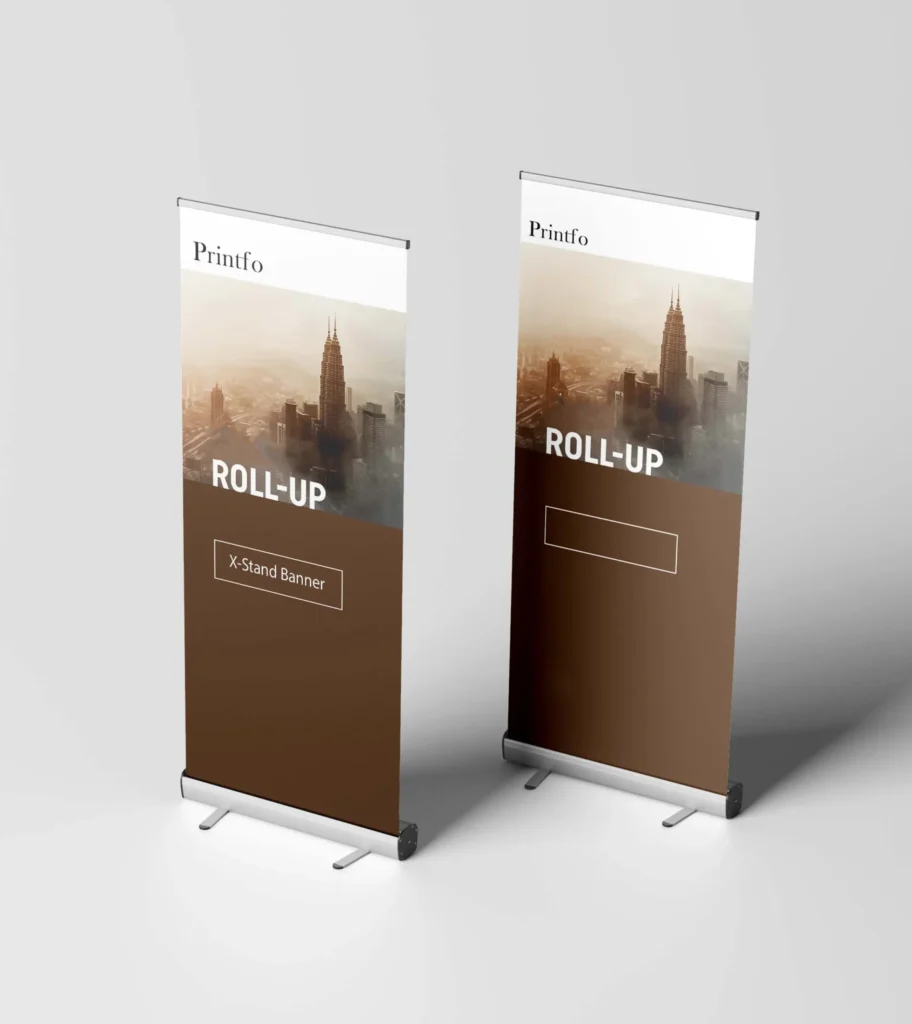 X-stand banner for event